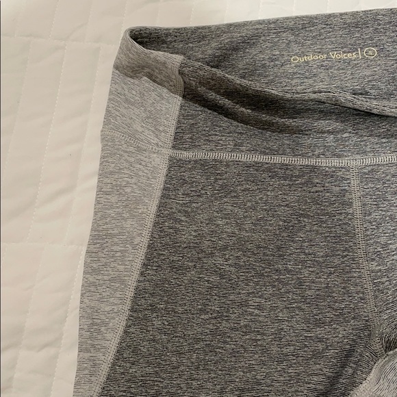 Outdoor Voices Grey 2 Tone Warmup Legging - Picture 3 of 7